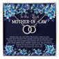 Mother in law Circle Necklace-Thank you for welcoming me | Custom Heart Design