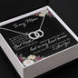 Mom Circle Necklace-So much of me | Custom Heart Design