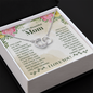 To My Beautiful Mom, Perfect Pair Necklace - Custom Heart Design