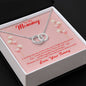 Mom to be Circle Necklace-I can hear you | Custom Heart Design