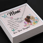 Mom Circle Necklace, From Daughter-Our love | Custom Heart Design