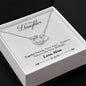 Daughter Circle Necklace - Custom Heart Design