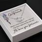 Girlfriend Silver Necklace, Modern Necklace, Circle Necklace | Custom Heart Design
