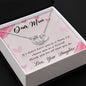 Mom Circle Necklace, From Daughter-I'd choose you | Custom Heart Design