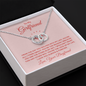 Girlfriend Silver Necklace, Modern Jewelry, Circle Necklace | Custom Heart Design