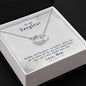 Daughter Circle Necklace - Custom Heart Design