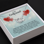 Girlfriend Silver Necklace, Modern Jewelry, Circle Necklace | Custom Heart Design