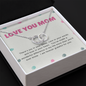 Love You Mom, There's joy in your smile-Perfect Pair Necklace - Custom Heart Design