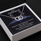 Girlfriend Silver Necklace, Modern Jewelry, Circle Necklace | Custom Heart Design