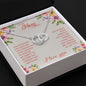 Mom Circle Necklace-You gave me confidence | Custom Heart Design