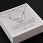 Daughter, Follow your dreams, From Mom & Dad-Perfect Pair Necklace - Custom Heart Design