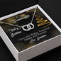 Granddaughter Circle Necklace-Merry Christmas, From Grandma - Custom Heart Design