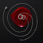 Happy Birthday Beautiful - Perfect Pair Circle Necklace for Women - Custom Heart Design