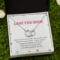 Mom, there's joy in your smile-Perfect Pair Necklace - Custom Heart Design