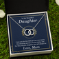 To My Daughter, Love Mum-Perfect Pair Necklace - Custom Heart Design