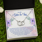 Sister In Law, my bonus sister, my friend, my sister-Perfect Pair Necklace - Custom Heart Design