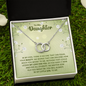 To My Daughter, No matter how old you might be you will always be my little girl-Perfect Pair Necklace - Custom Heart Design
