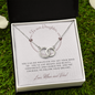 Daughter, Follow your dreams, From Mom & Dad-Perfect Pair Necklace - Custom Heart Design