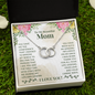 To My Beautiful Mom, Perfect Pair Necklace - Custom Heart Design