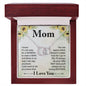Mom Circle Necklace-It's not easy | Custom Heart Design