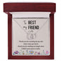 Best Friend Circle Necklace-Thank you for making me laugh | Custom Heart Design