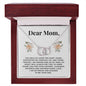 Mom Circle Necklace, From Son-Joy and tears | Custom Heart Design