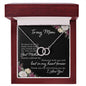 Mom Circle Necklace-So much of me | Custom Heart Design