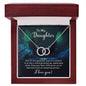 Daughter Circle Necklace - Custom Heart Design