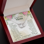To My Beautiful Mom, Perfect Pair Necklace - Custom Heart Design