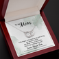 To My Mom My walking miracle, From Son-Perfect Pair Necklace - Custom Heart Design