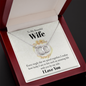 To My Wife, I live an amazing life with you by my side-Perfect Pair Necklace - Custom Heart Design