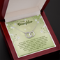 To My Daughter, No matter how old you might be you will always be my little girl-Perfect Pair Necklace - Custom Heart Design