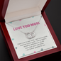 Mom, there's joy in your smile-Perfect Pair Necklace - Custom Heart Design