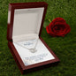 Daughter Circle Necklace - Custom Heart Design