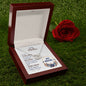 Mom Circle Necklace-Just breathe | Custom Heart Design