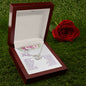 Mom Circle Necklace-There's like no other | Custom Heart Design