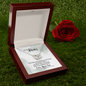 To My Mom My walking miracle, From Son-Perfect Pair Necklace - Custom Heart Design