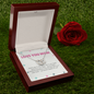 Love You Mom, There's joy in your smile-Perfect Pair Necklace - Custom Heart Design