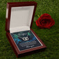 Daughter Circle Necklace - Custom Heart Design