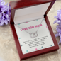 Mom, there's joy in your smile-Perfect Pair Necklace - Custom Heart Design