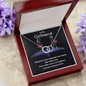 Girlfriend Silver Necklace, Modern Jewelry, Circle Necklace | Custom Heart Design
