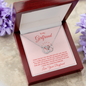 Girlfriend Silver Necklace, Modern Jewelry, Circle Necklace | Custom Heart Design