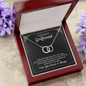 Girlfriend Silver Necklace, Modern Jewelry, Circle Necklace | Custom Heart Design