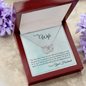 To My Wife - Proud To Be Your Husband Wife Circle Necklace, Silver Circle Necklace. Sentimental Necklace - Custom Heart Design
