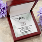 To My Mom My walking miracle, From Son-Perfect Pair Necklace - Custom Heart Design