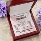 To Bonus Daughter, My world is a brighter place-Perfect Pair Necklace - Custom Heart Design