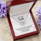 To my beautiful wife - you're not just the mother of my children Wife Circle Necklace, Silver Circle Necklace. Sentimental Necklace - Custom Heart Design