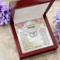 To My Beautiful Mom, Perfect Pair Necklace - Custom Heart Design