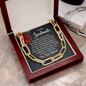 To My Soulmate, I'm thankkful to have you as my wife-Forever Linked Necklace - Custom Heart Design