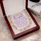 To My Daughter, Your happiness is my first priority-Forever Linked Necklace - Custom Heart Design